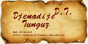 Đenadije Tunguz vizit kartica